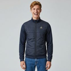 Veste zippee bi matiere black 2510058 Homme LE COQ SPORTIF