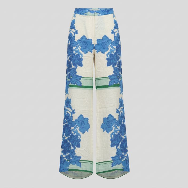 Pantalon regular imprimé fleur Femme LA PETITE ETOILE