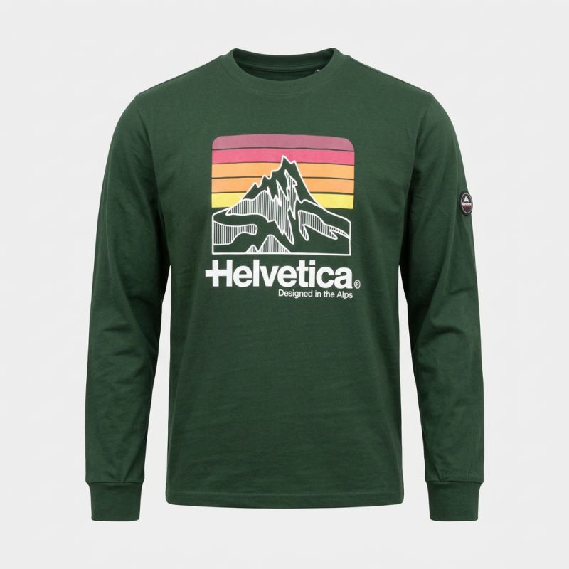 Tee shirt manche longue monaco Homme HELVETICA