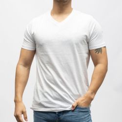 Tee shirt slub col v bill tornade 24193 Homme BILL TORNADE