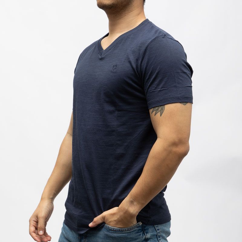 Tee shirt slub col v bill tornade 24193 Homme BILL TORNADE