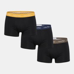 Lot de 3 boxers unis coton stretch homme CALVIN KLEIN