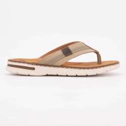 Tongs cuir croisées Homme ORLAND