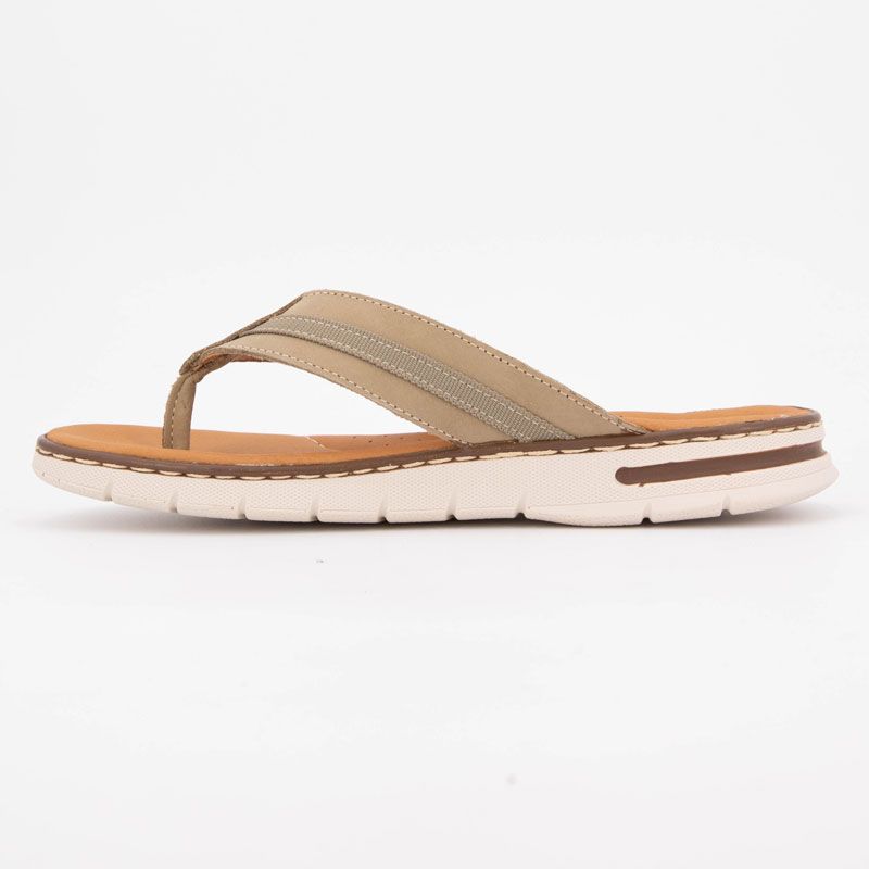 Tongs cuir croisées Homme ORLAND