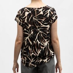 Blouse mc black monstera onlnova 15222174 4499 Femme ONLY