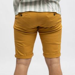 Bermuda chino mustard cr-bross-x12-mu Homme CROSSBY