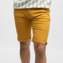 Bermuda chino mustard cr-bross-x12-mu Homme CROSSBY