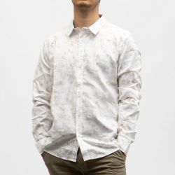 Chemise imprimee white blue cr-corneille-x12-wbl Homme CROSSBY