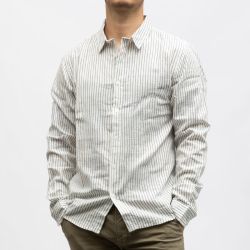 Chemise lin dark beige off white cr-lino-x12-dkb/ow Homme CROSSBY