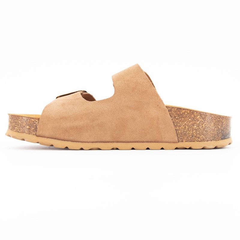 Mules double brides compensée en daim Femme I AM