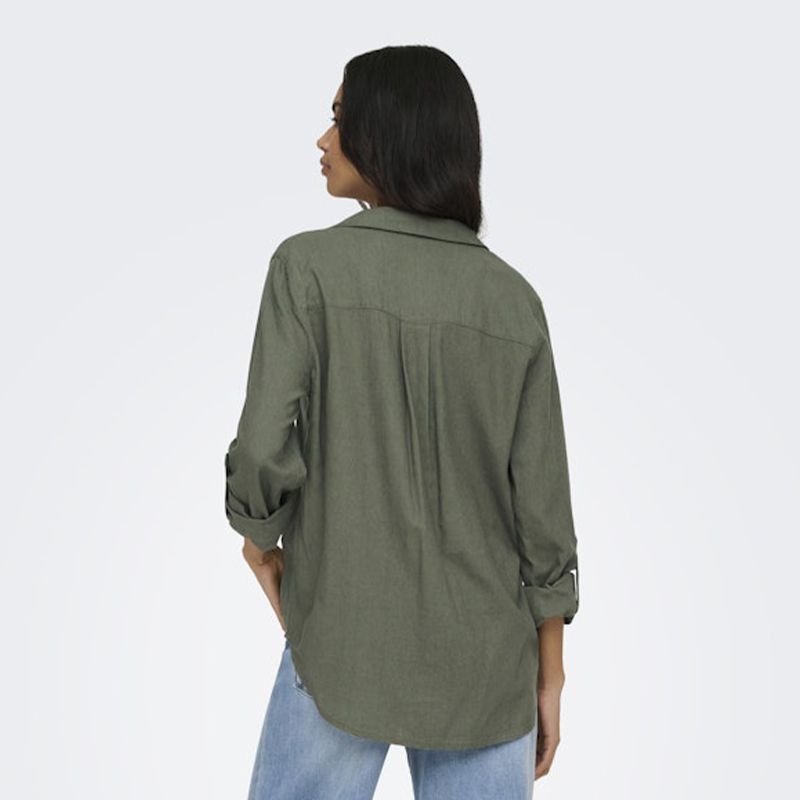 Chemise 3/4 oxford tan onlgoa 15363991 4478 Femme ONLY
