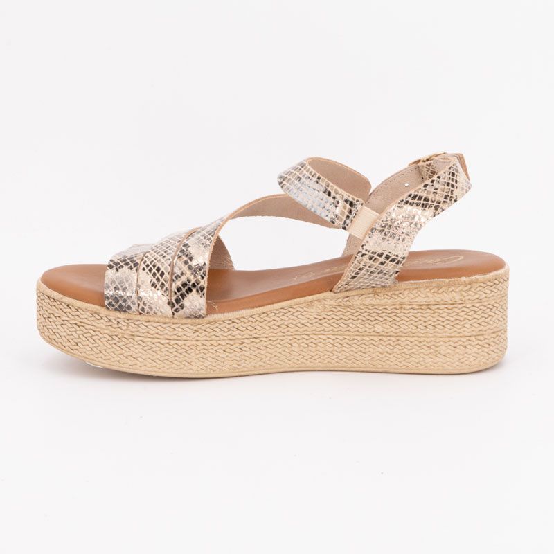 Sandale compensee cairon beige 38719 t36/41 Femme CARLA TORTOSA