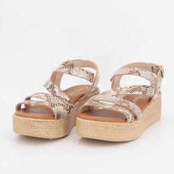 Sandale compensee cairon beige 38719 t36/41 Femme CARLA TORTOSA