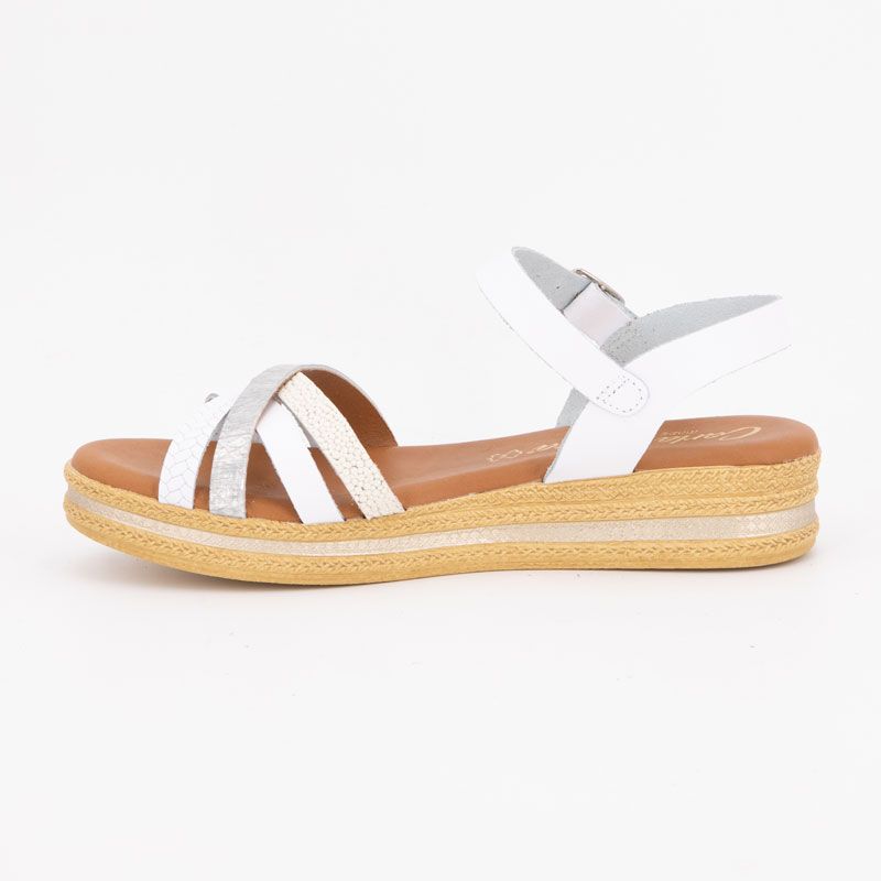 Sandale compensee multi espiga blanco 14633 t36/41 Femme CARLA TORTOSA