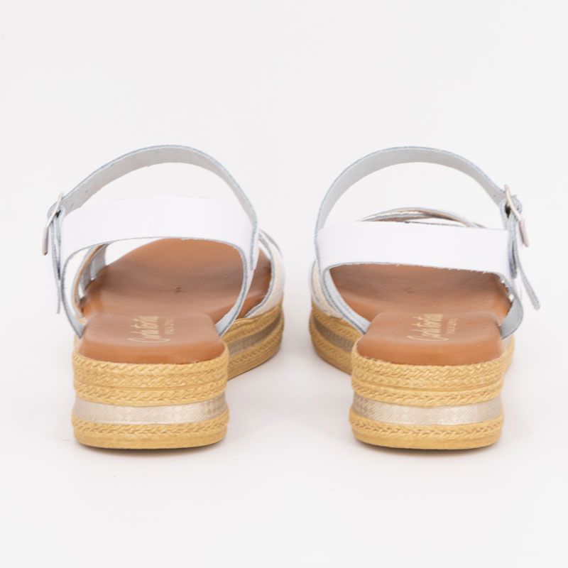 Sandale compensee multi espiga blanco 14633 t36/41 Femme CARLA TORTOSA