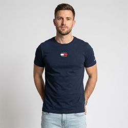 Tee shirt coton avec logo cousu Homme TOMMY HILFIGER