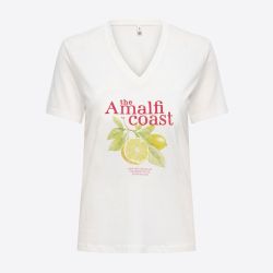 Tee shirt onlhenny cloud dancer amalfi 15349151 4539 Femme ONLY