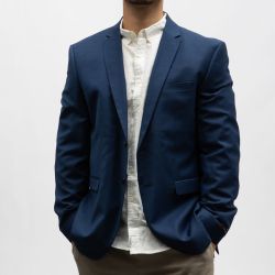 Blazer croisé slim fit col à revers Homme JACK & JONES