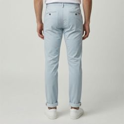 Pantalon chino dobby pastel blue cr-peter-x12-pab Homme CROSSBY