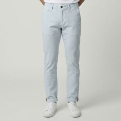 Pantalon chino dobby pastel blue cr-peter-x12-pab Homme CROSSBY