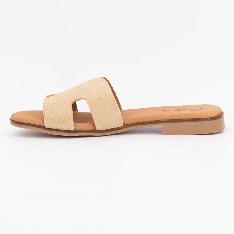 Mule serraje beige 3053 t36/41 Femme BIOSTOCK