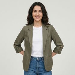 Blazer léger manches 3/4 sans boutons de fermeture Femme ONLY