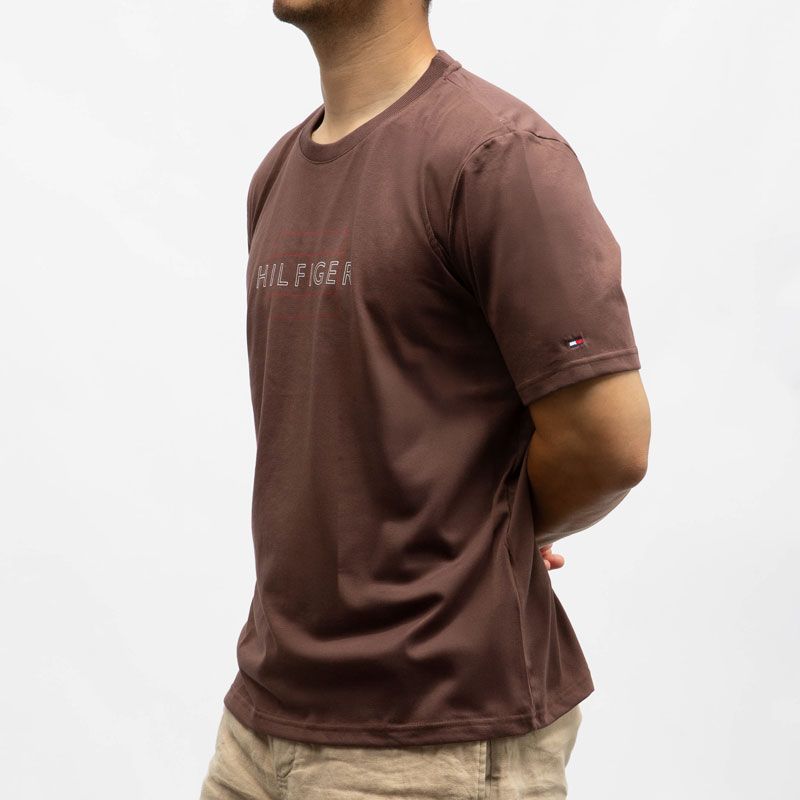 Tee shirt avec logo col rond Homme TOMMY HILFIGER