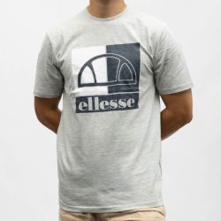 Tee shirt col rond coton avec grand logo Homme ELLESSE