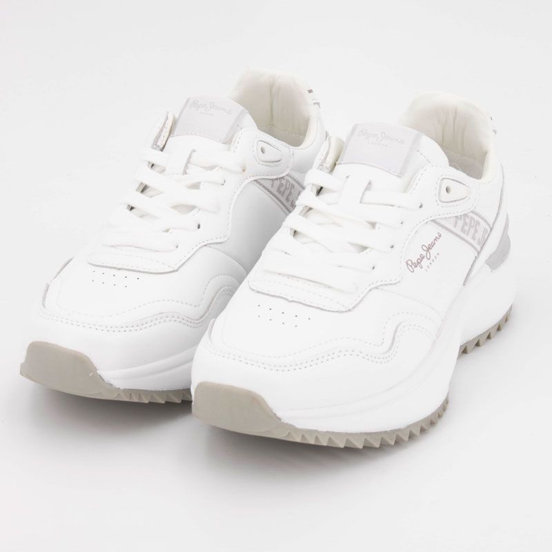 Basket white kimi action w pls600026-800 t36/41 Femme PEPE JEANS