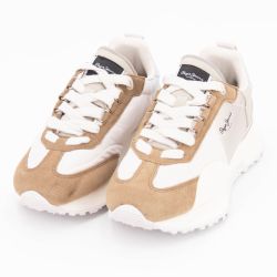 Basket taupe beige archer gala w pls600002-951 t36/41 Femme PEPE JEANS