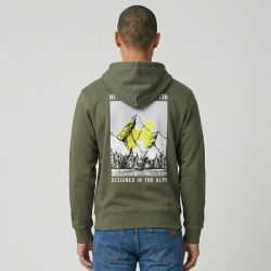 Veste sweat zippe a capuche rock union 08 Homme HELVETICA