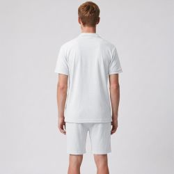 Ensemble chemisette short gaufré cordon dove Homme PANAME BROTHERS