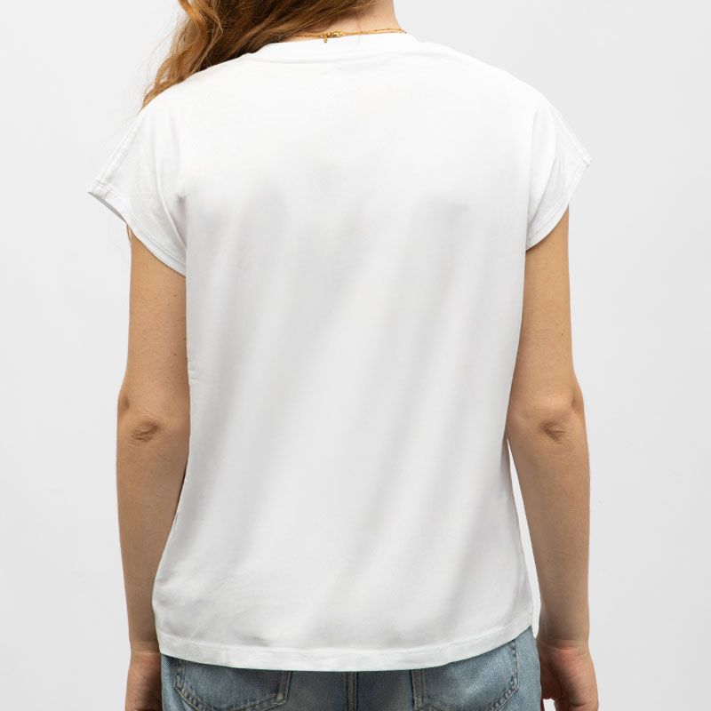 Tee shirt jxastrid bright white petanque & wine 12300105 4529 Femme JJXX