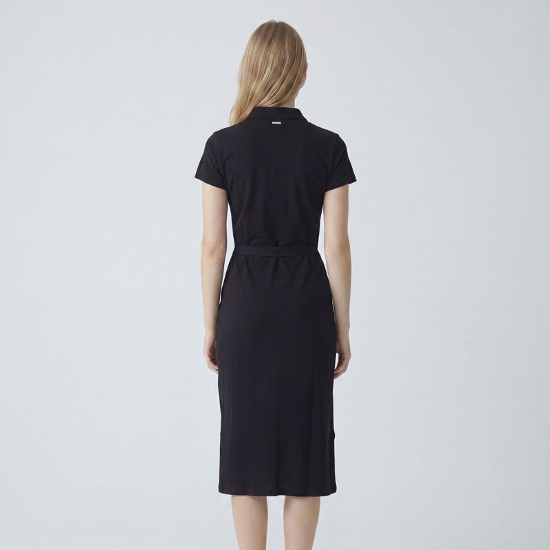 Robe longue polo noir flory 11420905e Femme LES TROPEZIENNES PAR M.BELARBI