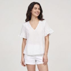 Top bleu iris leilanie 12120023d Femme LES TROPEZIENNES PAR M.BELARBI