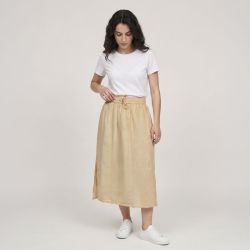 Jupe longue beige charlie 12520026c Femme LES TROPEZIENNES PAR M.BELARBI