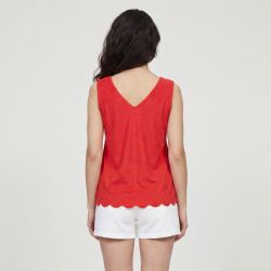 Debardeur rouge carlie 11123448b Femme LES TROPEZIENNES PAR M.BELARBI