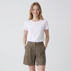 Bermuda kaki embiez 12720063e Femme LES TROPEZIENNES PAR M.BELARBI
