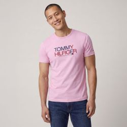 Tee shirt mc white mwomw42369 Homme TOMMY HILFIGER