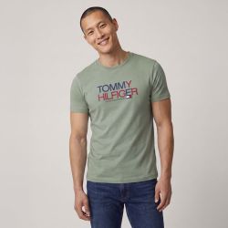 Tee shirt mc white mwomw42369 Homme TOMMY HILFIGER