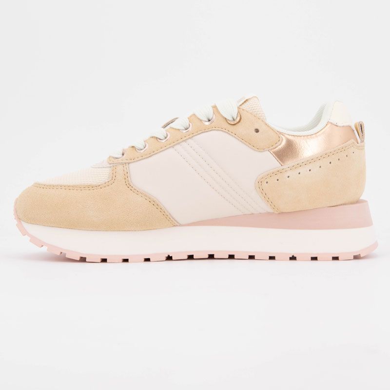 Basket authentic beige-rose travis a 051 t36/41 Femme COLMAR