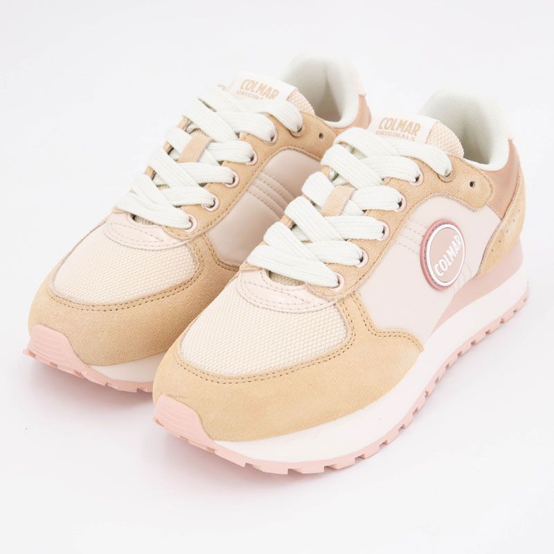 Basket authentic beige-rose travis a 051 t36/41 Femme COLMAR