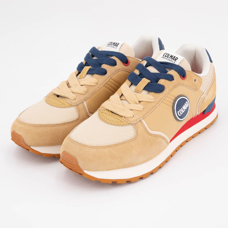 Basket authentic lt beige-blue denim-brown travis a 007 t40/46 Homme COLMAR