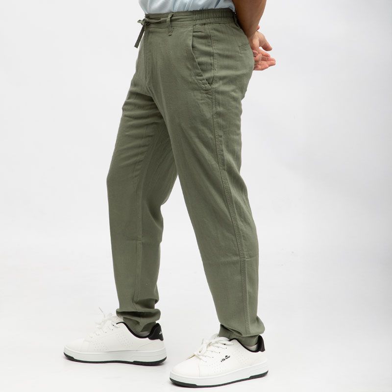 Pantalon lin mélangé cordon julien Homme PANAME BROTHERS
