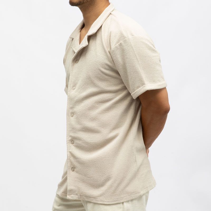 Chemise mc eponge kaki charly-ds Homme PANAME BROTHERS