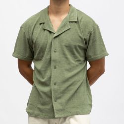 Chemise mc eponge kaki charly-ds Homme PANAME BROTHERS