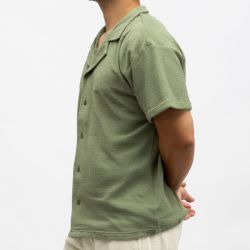 Chemise mc eponge kaki charly-ds Homme PANAME BROTHERS