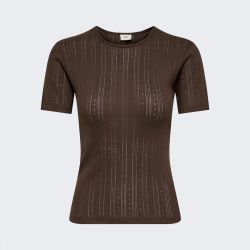 Tee shirt jdysalsa chocolate brown 15352296 4624 Femme JDY