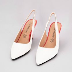 Escarpin blanc dorine t36/41 Femme CHATTAWAK