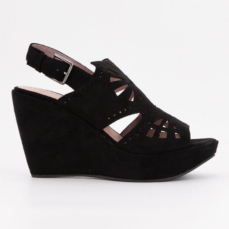 Sandale compensee noir liseron t36/41 Femme CHATTAWAK